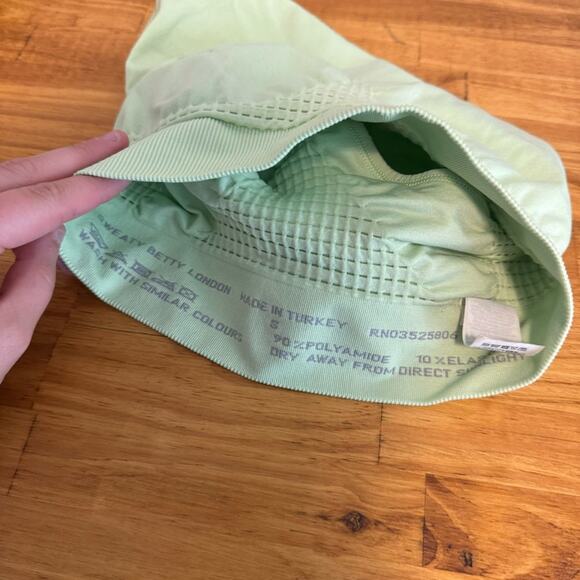 Sweaty Betty Lime Green Seamless Knit Longline Sports Bra Size Small - Picture 5 of 5